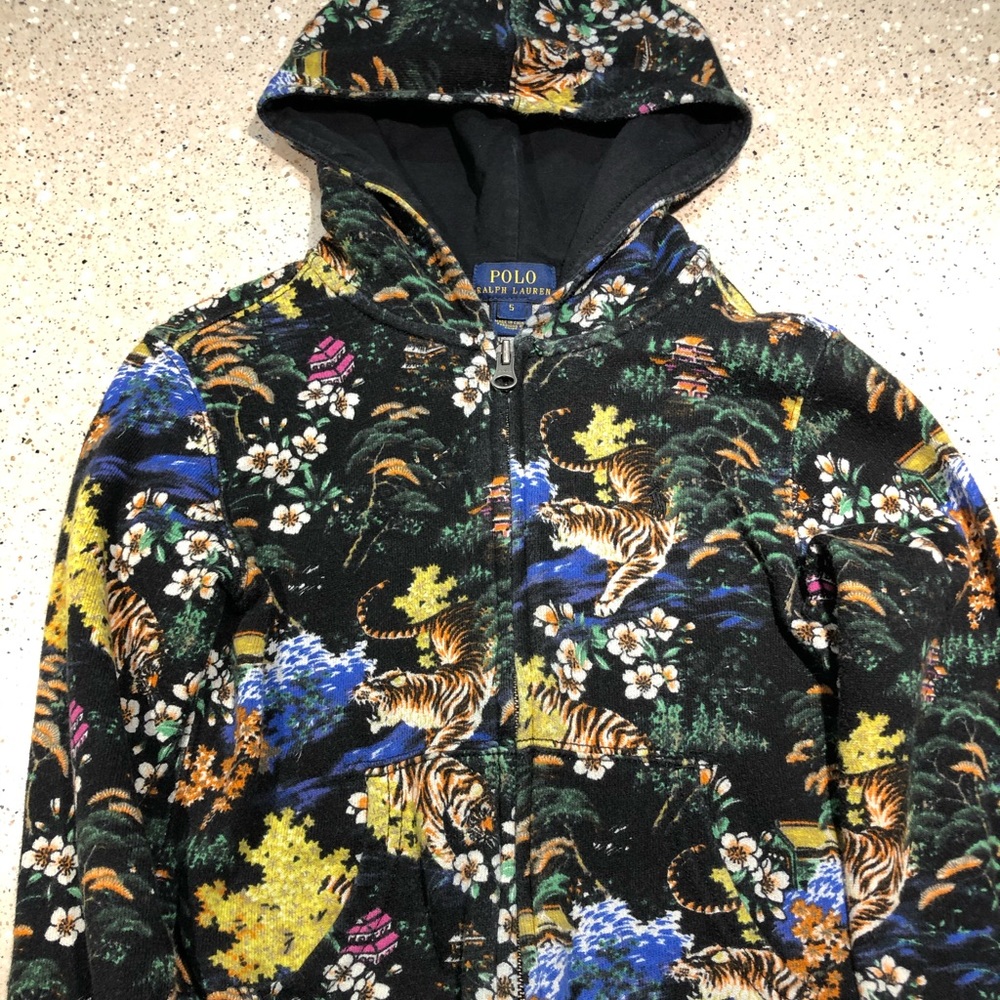 Size 5 kids Polo Ralph Lauren Tiger Hoodie